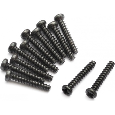 BlackZon Samořezný šroub s půlkulatou hlavou PBHO2x12 mm 12 ks