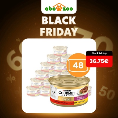 Gourmet Gold grilované a dusené kúsky mäsa s hovädzím a kuraťom 48 x 85 g