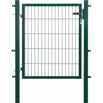Jednoduchá branka pro dvojitý drátěný plot, zelená, 100 cm x 100 cm