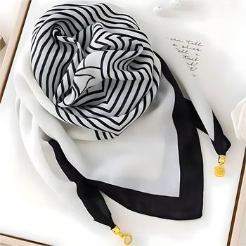 HARAHU Шал th-38916 - Черна / Бяла kp38916 (th-38916)