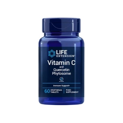 Life Extension Vitamin C and Quercetin Phytosome, витамин С с кверцетин, 60 растителни таблетки