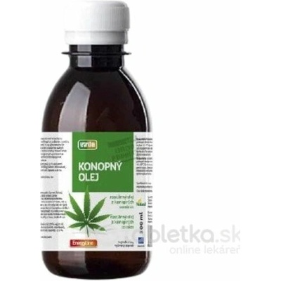 Virde konopný olej rastlinný olej z konopných semien 200 ml