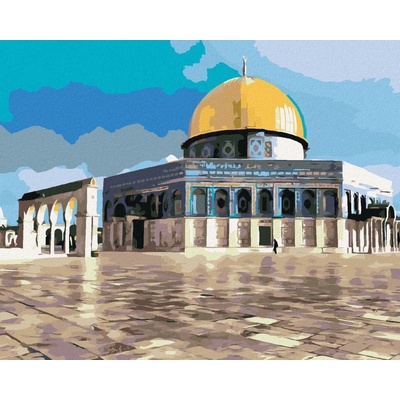 zuty Malování Podle Čísel Mešita Al Aqsa 80 x 100 Cm Plátno