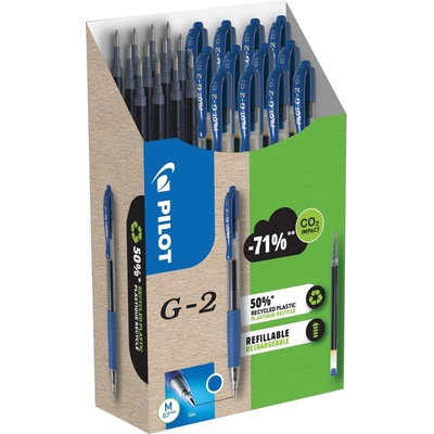 Pilot G-2 07 Greenpack sada 12 rollerů a 12 náplní