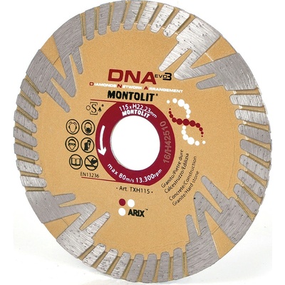 Montolit Diamantový kotúč 115 mm TXH115