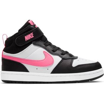 Image 1 of Nike Детски обувки Nike Court Borough Mid 2 Little Kids' Shoes - Black/Pink/Wht