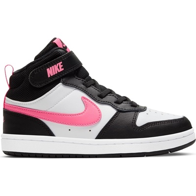 Nike Детски обувки Nike Court Borough Mid 2 Little Kids' Shoes - Black/Pink/Wht