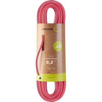 Edelrid Полувъже Edelrid Starling Eco Dry 8, 2 Half rope - Pink - размер 60 m (309-0112-0212)