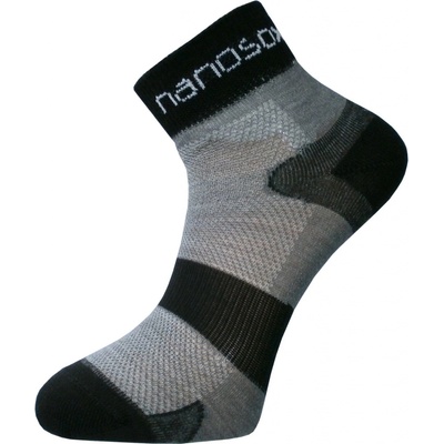 Nanosox SPORT CYCLON ponožky čierna a sivá