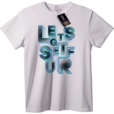 NOONEBRAND Тениска Да сърфираме - L, White