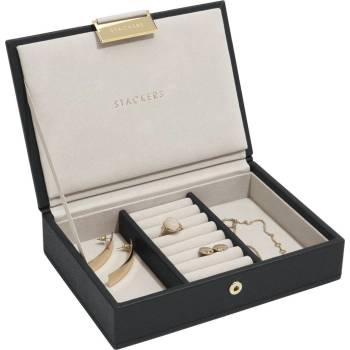 Stackers Ковчеже за бижута Stackers с капаче минi кадифеночерено (75466)