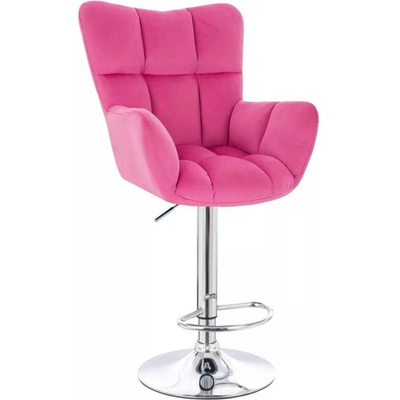 LuxuryForm Design Aurora Velur na striebornom tanieri tmavo ružové
