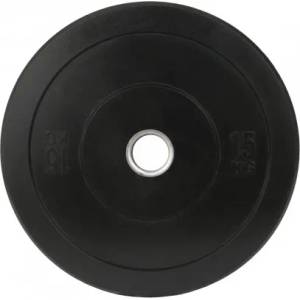 Sportmann Гумена тежест Bumper Plate SPORTMANN 15 кг / 51 мм- Черен