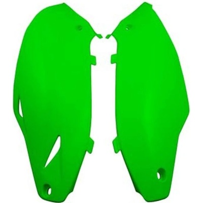 Rtech bočné číslové tabuľky Kawasaki neon zelené pár