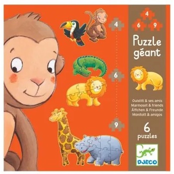 Image 1 of DJECO - Детски пъзел гигант - Мармо и приятели (DJ07114)