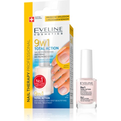 Eveline cosmetics Интензивен заздравител Total Action 9 в 1 - Foot Nail Therapy Eveline (39033)