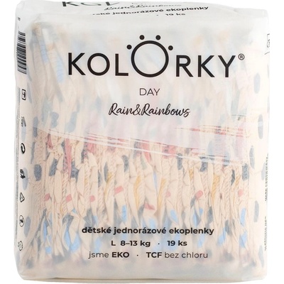 KOLORKY DAY déšť a duhy L 8-13 kg 19 ks