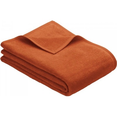Ibena Jacquard Uni Porto deka oranžová 150x200