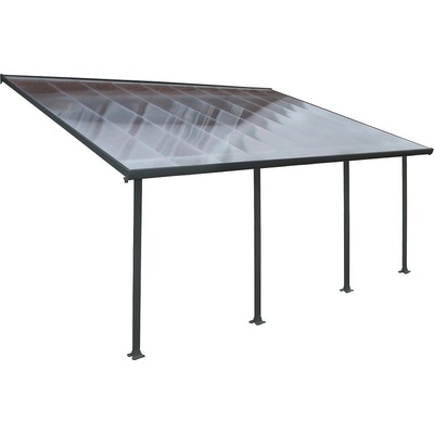 Palram Сенник за тераса Feria Palram - Canopia 4 х 6, 06 м сив (PAL704658)