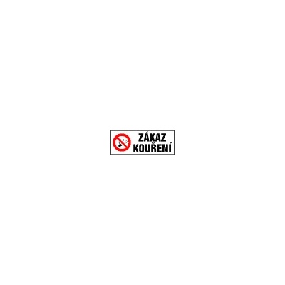 Zákaz kouření (dle 379/2005 Sb) - 35 x 15 cm - plastová
