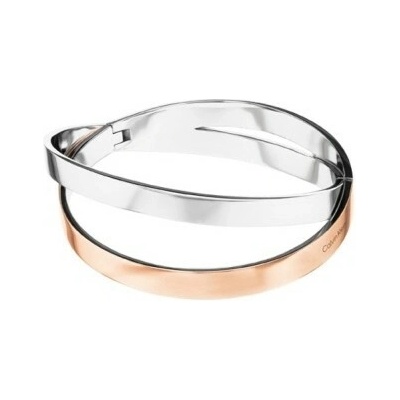 Calvin Klein Dvojitý pevný náramok z ocele Elliptical 35000851