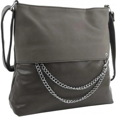 Dámská crossbody kabelka se řetízkem NH8146 šedá