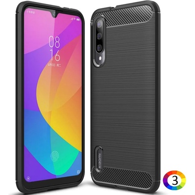 Xiaomi Mi CC9e / Mi A3 Удароустойчив Carbon Fiber Калъф и Протектор
