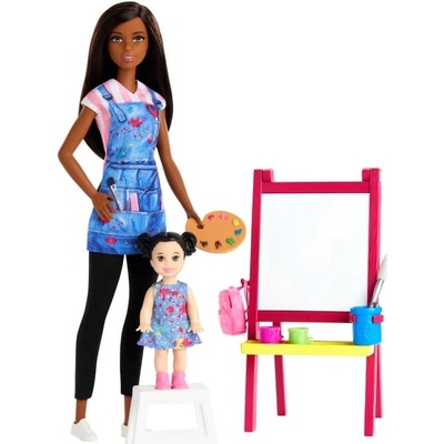 Barbie Povolání herní set Učitelka umění černoška