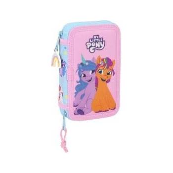 Hasbro Двоен Несесер My Little Pony Wild & free 12.5 x 19.5 x 4 cm Син Розов (28 pcs)