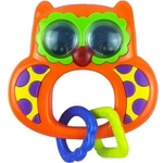 Baby Mix Детска дрънкалка със звук Baby Mix Сова оранжева (16825)