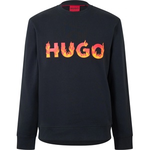 HUGO BOSS Блуза Hugo Cotton-Terry Sweatshirt - Black