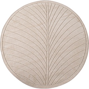 Ayyildiz Бежов кръгъл килим за открито и закрито ø 120 cm Nova 1204 - Ayyildiz Carpets (NOVA1201201204BEIGE)