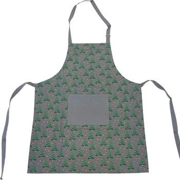 TiaHome Kuchynská zástera bavlnená Vianočný Stromček