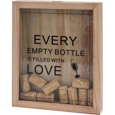 Home Styling Collection Dekorační zásobník na zátky od piva, 20 x 25,5 cm, hnědá