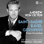 Warner Andrew Von Oeyen: Saint-Saëns, Ravel, Gershwin: Piano Concertos - CD (023766)