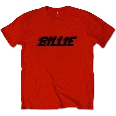Billie Eilish Racer Logo & Blohsh (Back Print) Red L Риза (<![CDATA[BILLIETS07MR03]]>)