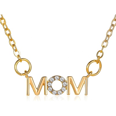HARAHU Колие Mom - Златен KP28445 (28445)