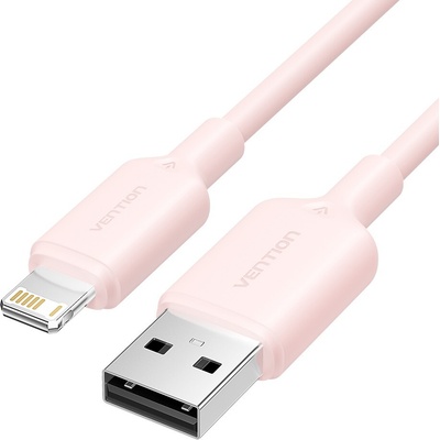 Vention LAMPH USB 2.0 Type-A Male to Lightning Male 2.4A, 2m, růžový