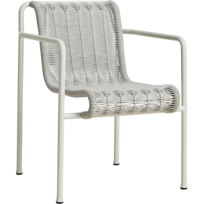 HAY Zahradní židle Palissade Cord Dining Armchair, Sky Grey