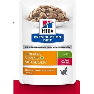 Hill's Hills Prescription Diet Metabolic+Urinary - за затлъстели котки с проблеми на пикочните пътища 85 гр