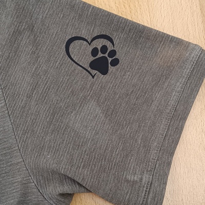 samolepka Nažehlovací vinylová samolepka - Srdce a Tlapka – Zboží Mobilmania