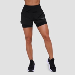 GymBeam Дамски шорти за бягане Pulse 2in1 Black S