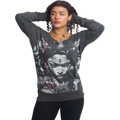 Yakuza Mystic Urban Longsleeve 27132 black melange