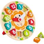 Hape Образователна играчка, Hape, Дървен пъзел и часовник (H1622)
