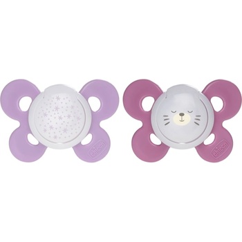 Chicco Physio Comfort Night 16-36 m биберон Stars/Bear 2 бр