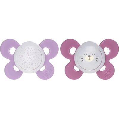 Chicco Physio Comfort Night 16-36 m биберон Stars/Bear 2 бр