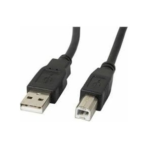 LANBERG USB A to USB B Cable Lanberg CA-USBA-10CC-0005-BK Black