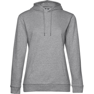 B&C Collection B&c #hoodie women / Дамски суичър с качулка - светлосив меланж l (01w04w61003)
