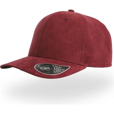 Atlantis Headwear Fam semišového vzhledu 6 panelová COT33407037099-burgundy Burgundová
