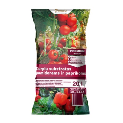 Seklos Торфен субстрат за домати, чушки и патладжани 20л
